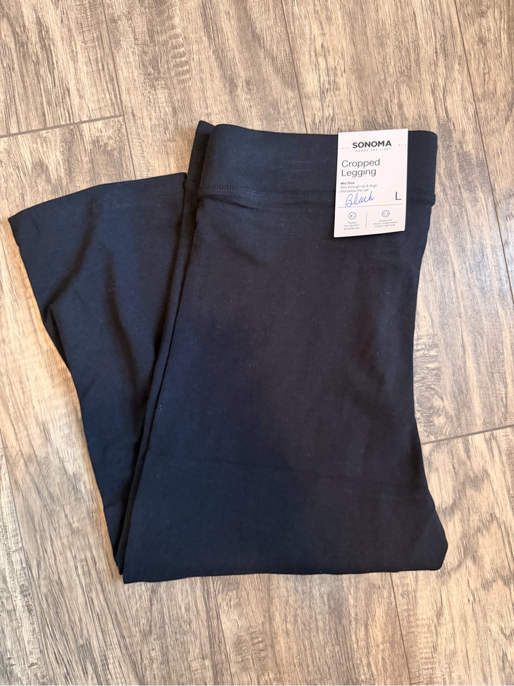 Sonoma Black Cropped Leggings